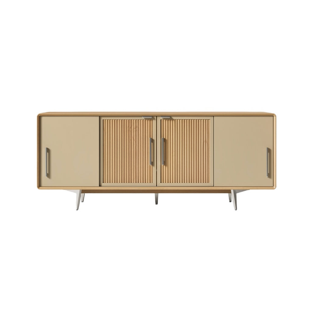 Modern Minimalist Sideboard with Ribbed Doors